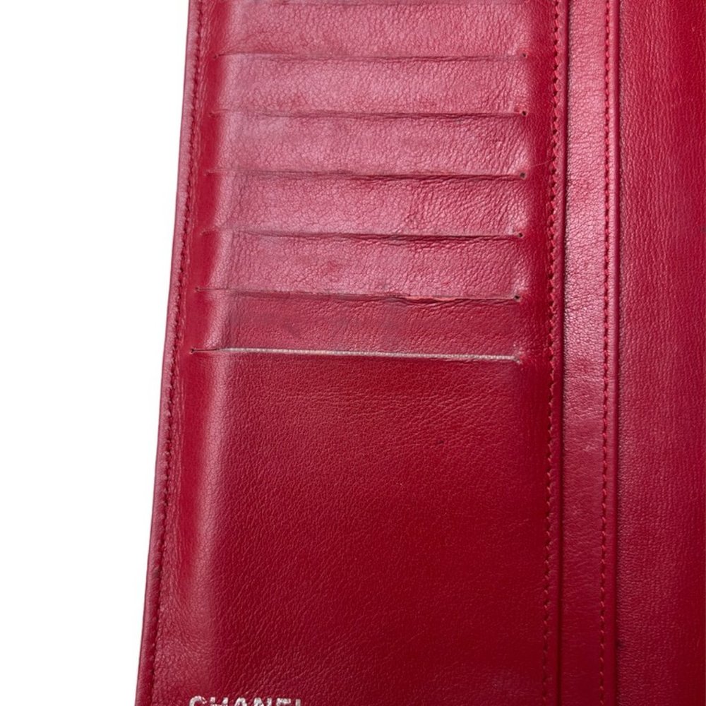 Chanel Red Leather Wallet - Picture 4 of 6